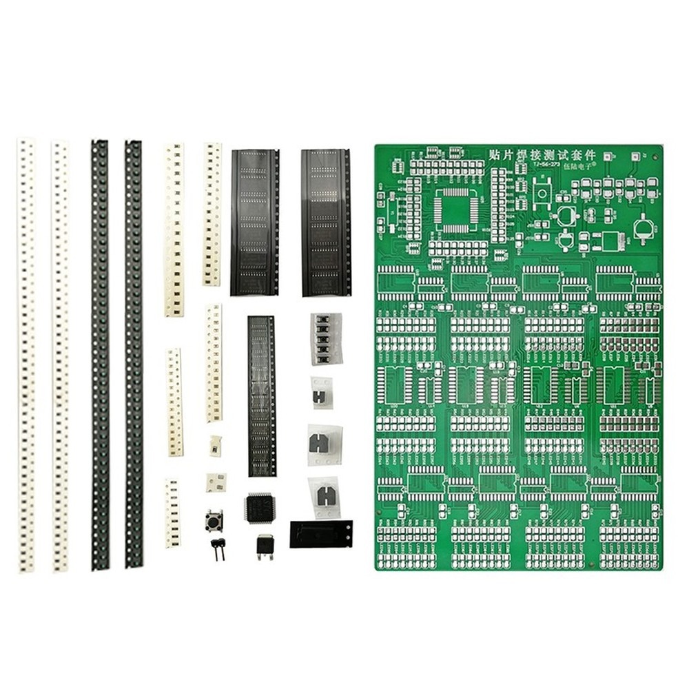 Diy Electronics Learning Kit - Papan Latihan Penyolderan SMT 300 Komponen