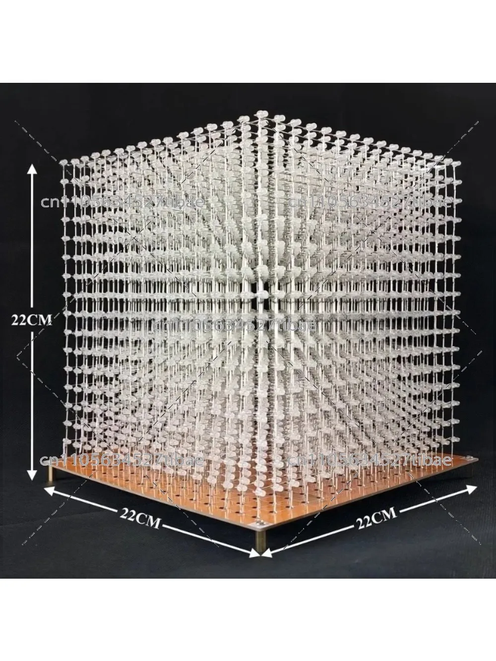 Kit Kubus Cahaya 3D16mini 16x1 - Diy Electronics Project Kit ulasan dan harga