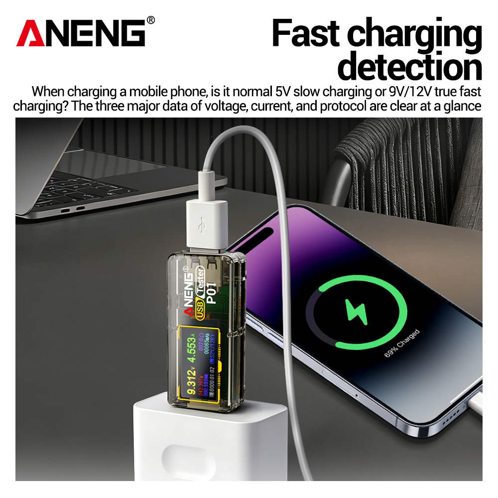 ANENG P01, Alat Penguji USB, V - Logic Analyzer Usb ulasan dan harga